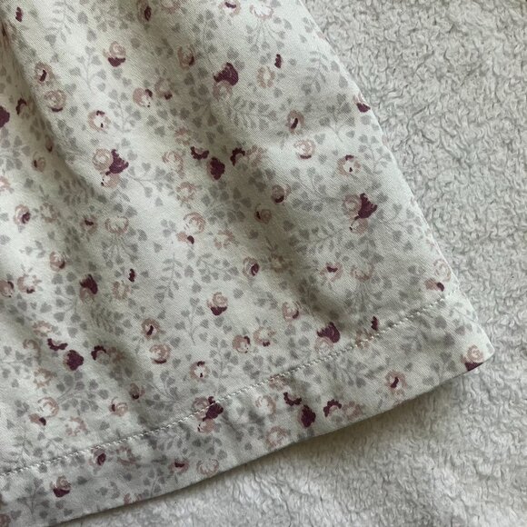 Little White Company Baby Dress 3-6M | Cream Floral Smocked GUC - Picture 8 of 16